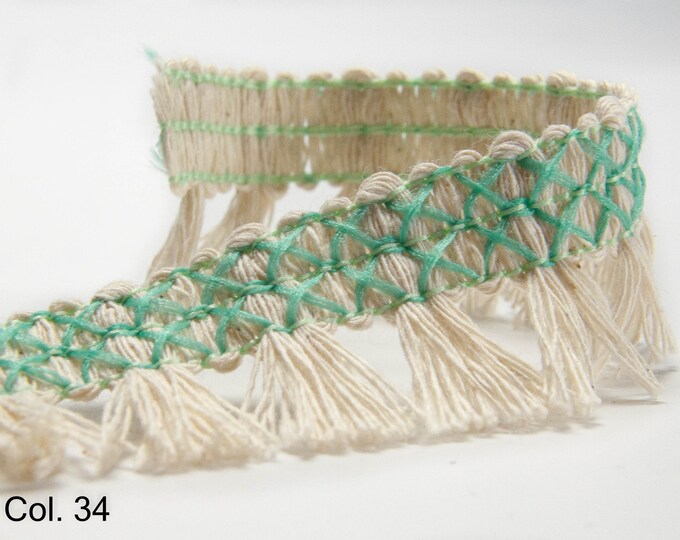 Frangia A Scallop Loop, Colore# M45 - Blu Francese [Venduto A Metri