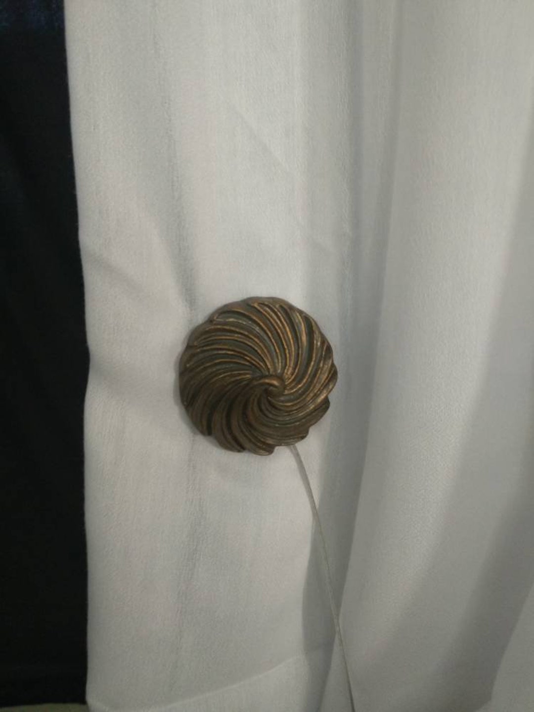 Antique Brass Curtainsdrapes Tieback Holdback. Etsy