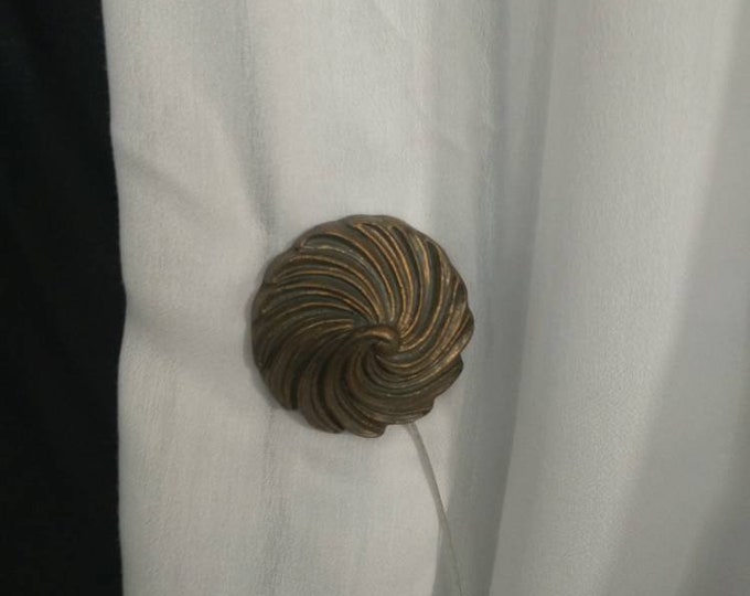 Antique brass Curtains-Drapes Magnetic Tieback - Holdback.