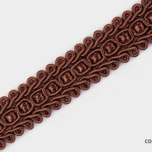 Light Brown Braid Fringe Trims|1.8cm - 0.71 inches gimp braid upholstery trim
