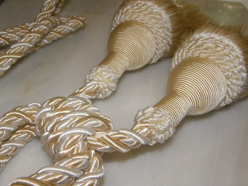 Luxury Large Tassel Double Tiebacks Curtains Holdbacks Tassel Etsy