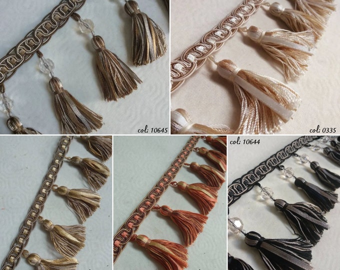 Tassel fringe Trim,5 colors Curtains & Drapery/ width: 9cm(3.54 inches) or 7 cm(2.76 inches)/ braid tassel fringe trimmings