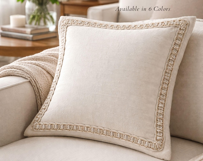 Slim Gimp Braid Trim for Upholstery, 1.5cm Decorative Braid Trim by the Meter, Luxury Furniture Trim for Sofa, Armchair & Curtains, 6 Colors