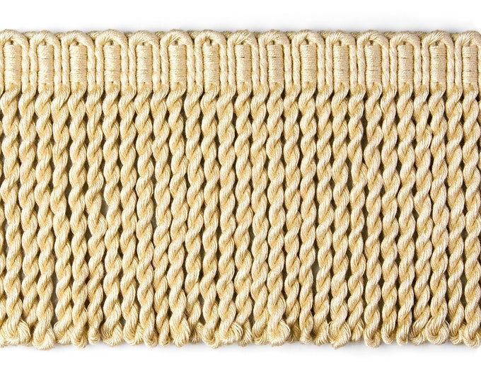 12cm (4.72") Relax Bullion Fringe Trim | Creme Bullion Fringe Trim | Sold by the meter