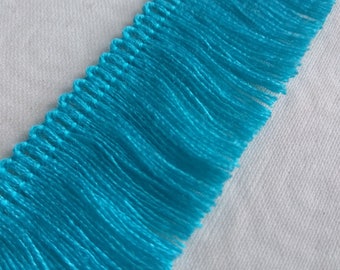 Blue Light Brush Fringe Trim| 3cm - 1.18 inches width decoration brush fringe trimming