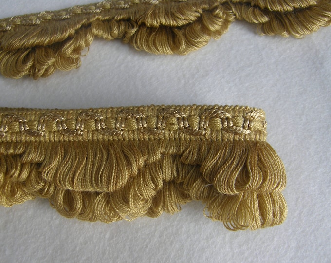 Beige Gold Fringe Trimming| 5 cm - 2 inch fringe trimmings