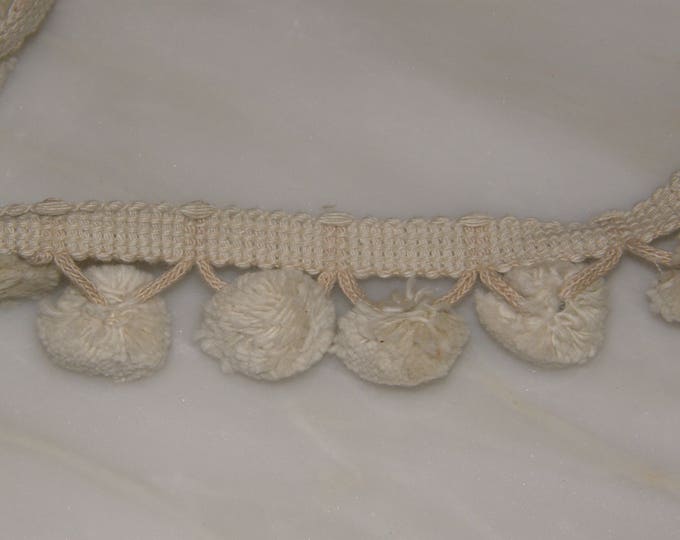 Pom Pom Various Colors| 4.5cm-1.77 inches Height Lace Ribbon Fringe Trim by the meter