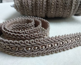 Brown Braid Fringe Trims 1.8cm - 0.71 inches gimp braid upholstery trim