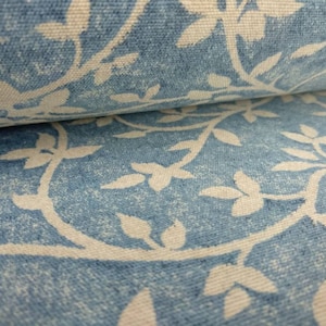 Floral Cotton Curtains cushions and Light Upholstery Fabric | 280cm-116inches