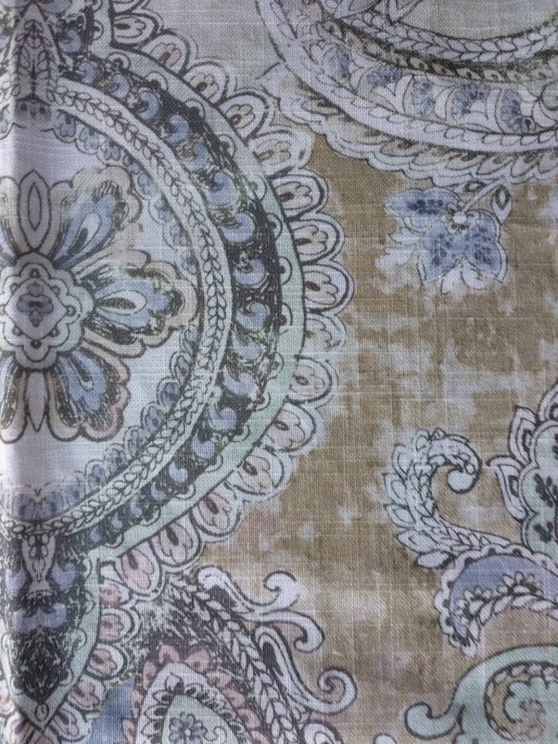 Ethnic Cotton Spanish Upholstery Fabric Double Etsy Australia