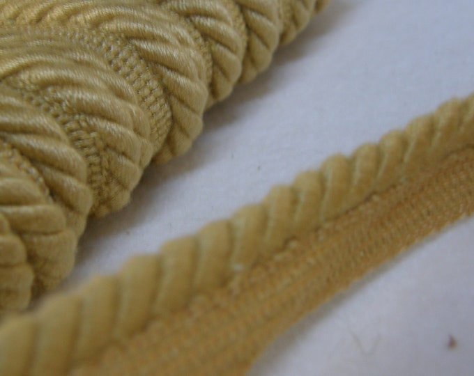 8mm-0.31" Yellow Flanged Piping Cord| Relax Cushions Decoration Cord with Lip|Sold by the meter (39"/1.09yards)
