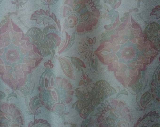 Sateen printed flowers design colorfull curtain fabric |Double Height 300 cm/118 inches