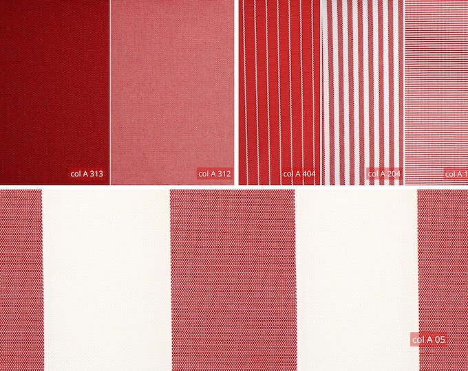 Red Outdoor Jacquard Upholstery Fabric | 160cm -  62.99 inches width