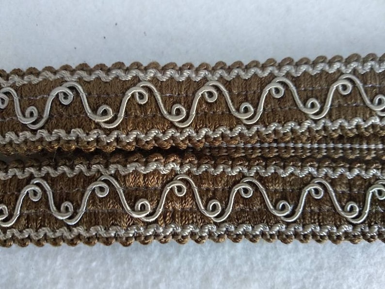 Coupe Brown GimpFrange de garniture de gimp de 2 cm de largegarniture de ruban cordon de gimp fournitures dartisanat image 4