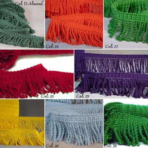 41 colors Relax Bullion Fringe Trim |7 cm(2.75&quot;) or 12cm(4.78&quot;) Height Rich Bullion Fringe | Sold by the meter