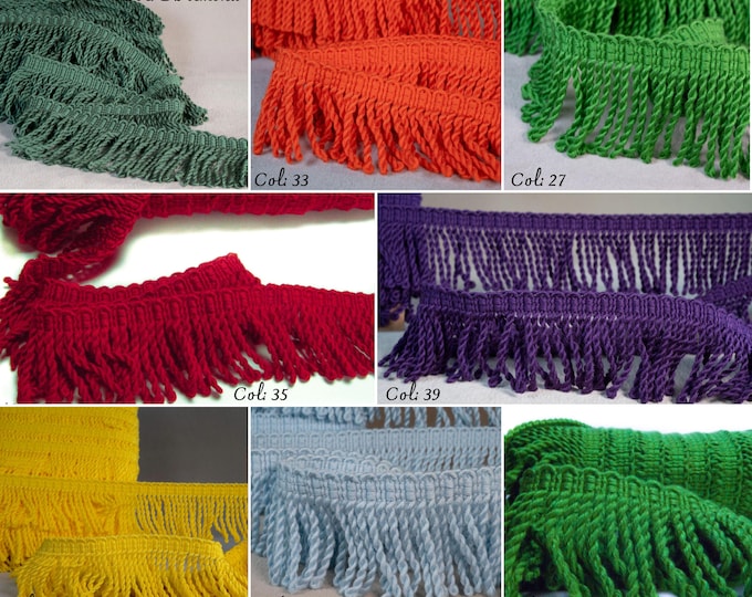 41 colors Relax Bullion Fringe Trim |7 cm(2.75") or 12cm(4.78") Height Rich Bullion Fringe | Sold by the meter