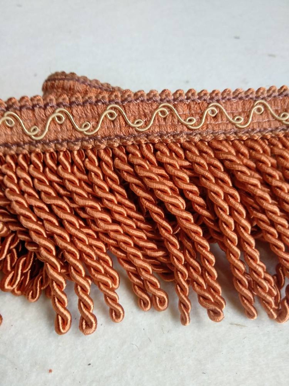 Orange Bullion Fringe Upholstery Trimmings10 Cm 4 Inch Etsy
