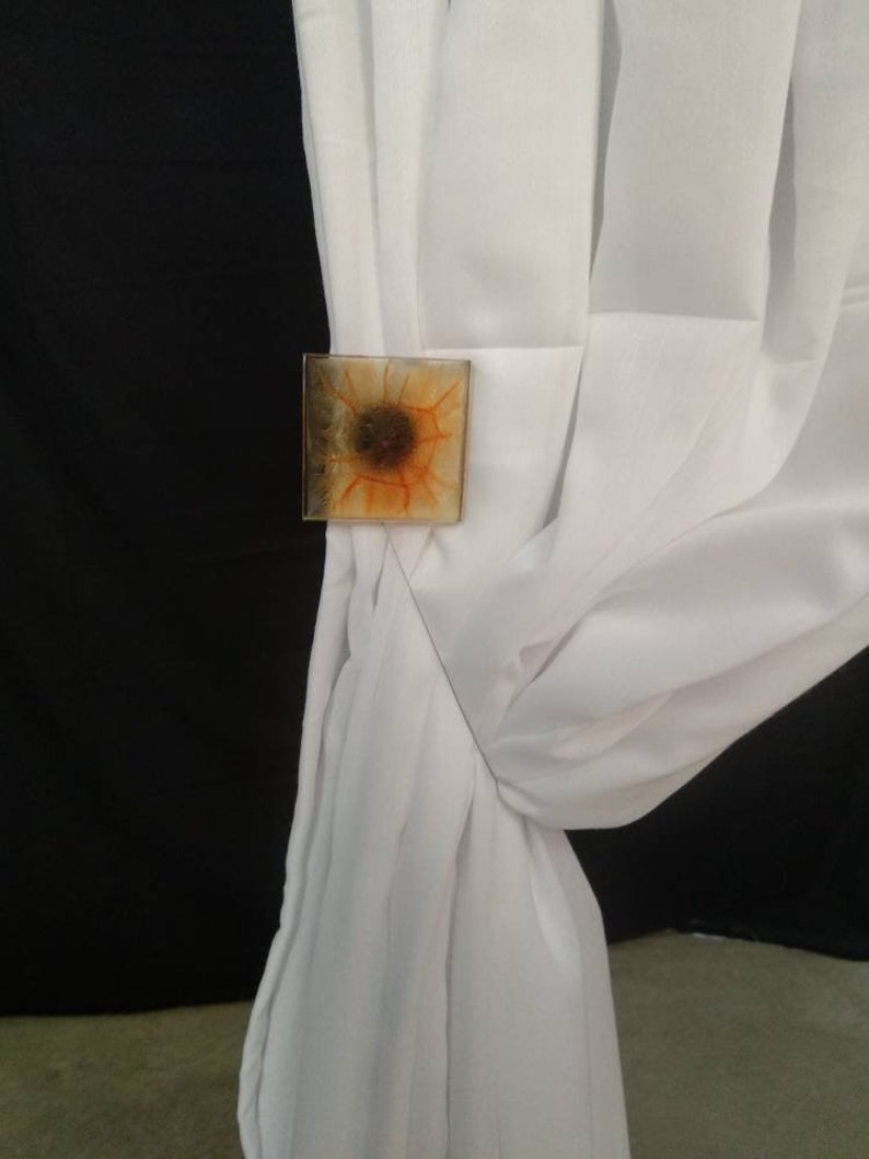 Orange plexiglass Tieback Holdback for Curtains And Etsy