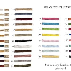 40 Colors Brush Fringe Trim 4 cm 1.57 inches width rich brush fringe trimming by the meter imagem 6