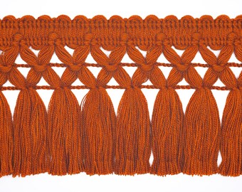 Purple Braid Tassel Fringe Trim| 8cm-3.15" Wide Lace Ribbon Trim | Curtains, dress, costumes, accesorries trim by the meter