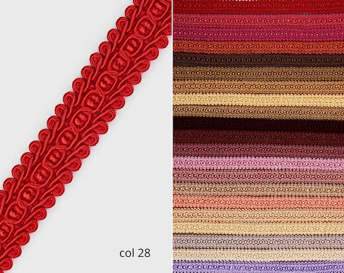 Vivid Red Braid Fringe Trims | 1.8cm - 0.71 inches.
