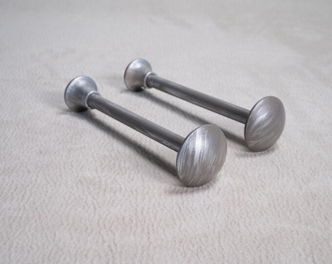 Grey Silver Simple Modern Design Curtains Tieback Wall Hooks| 14cm height Minimal Holdback Hook Metallic Decor wall hook.