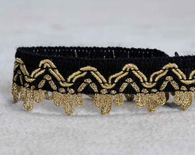 Ethnic Acrylic-Rayon Braid Tassel Fringe Trimming | 2.6cm-1.02inches width Tassel Fringe | Sold by the meter