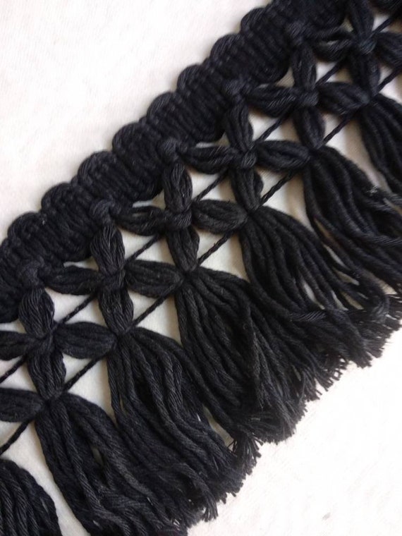 GORGECRAFT 5 Yards X 4" Wide Cotton Nappa Frange Trim Nastri In Pizzo Per Vestiti Tenda Cucito Artigianato Accessori Decorazione Della Casa, Bianco - Foto 9