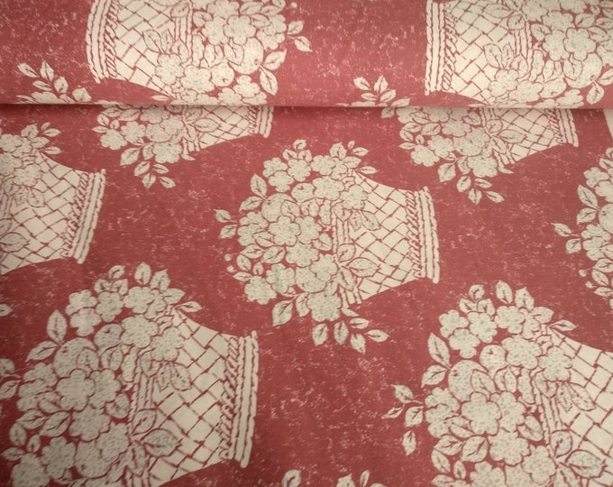 Cotton Floral Panama Print Fabric /280cm-110" Width Home decoration Country style for Curtains-drapes Cushions Tablecloths Duvet covers