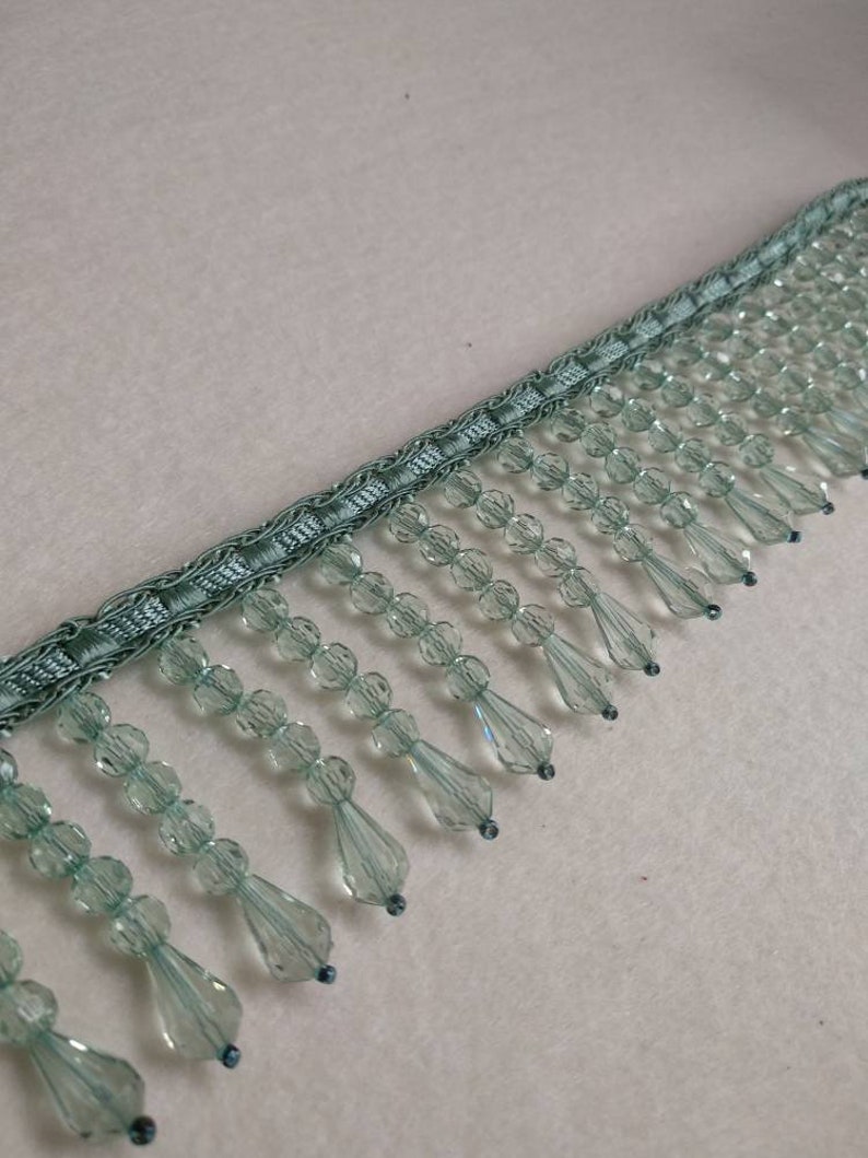 Beaded Fringe Trimming Decor/5 Cm 2inches Beaded Fringe Trim Etsy