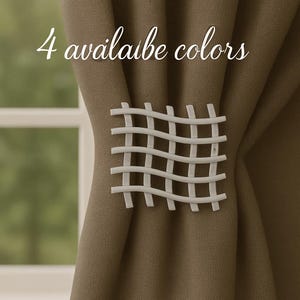 Criss cross pattern Magnetic Metallic Tieback Holdback for curtains/ modern  design Magnet Tie back
