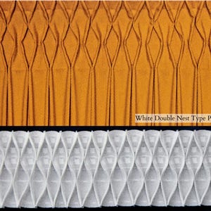 White Double Nest type curtains tape/10cm,13cm,15cm,20cm wide,3 slot back,4 cords/Pleated tape,sewing craft product,header shirring tape