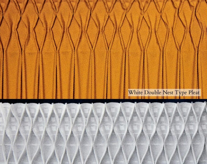 White Double Nest type curtains tape/10cm,13cm,15cm,20cm wide,3 slot back,4 cords/Pleated tape,sewing craft product,header shirring tape