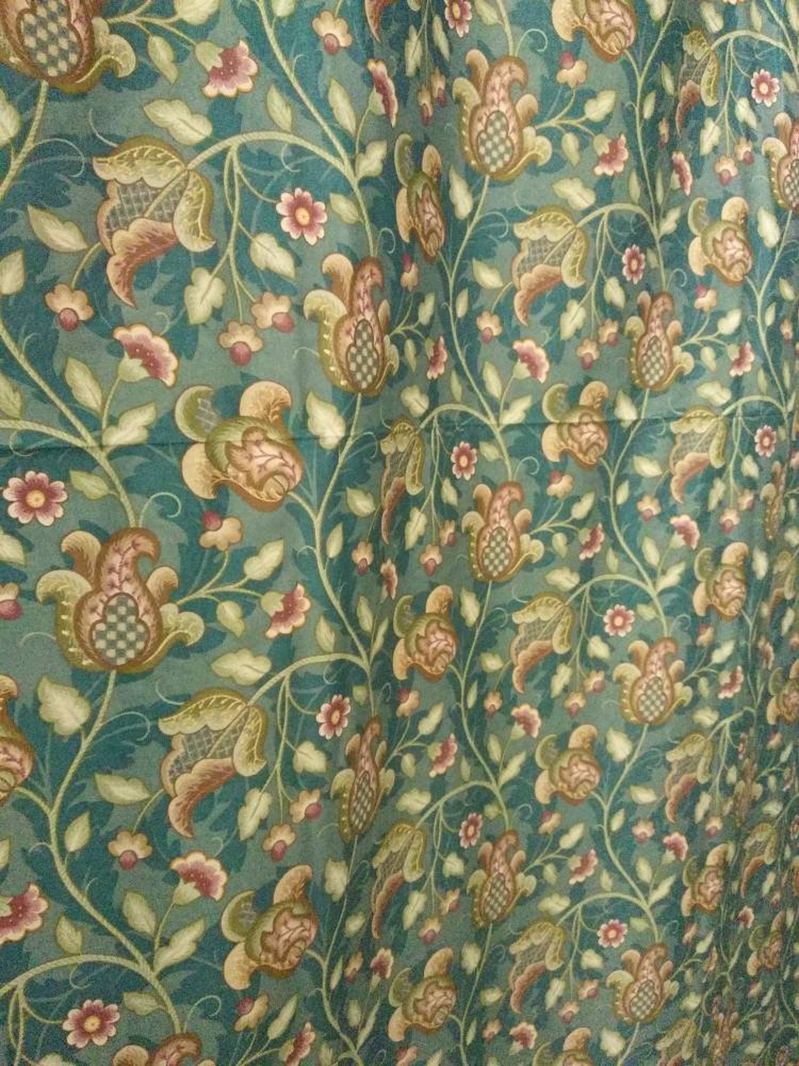 Sanderson flower cotton upholstery fabric decoration/double Etsy