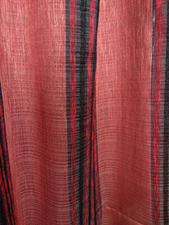 Striped Fabric Sofia Black 4cm Stripes Curtain Upholstery Material 140cm wide