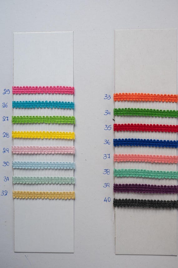Ruban à Franges Pour Rideaux Et Créations - 16 Couleurs Au Mètre | Bleu Marine | Loisirs Créatifs