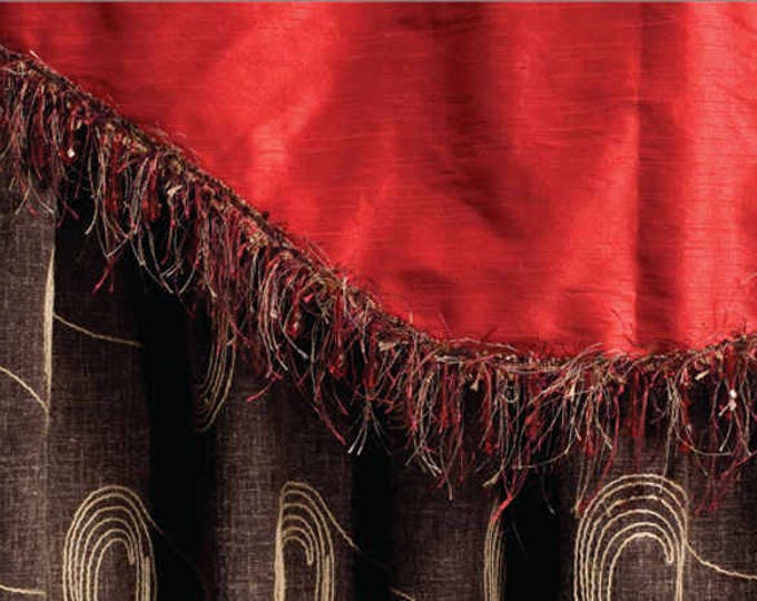 Tassel Fringe Braid trimm  with beads and Crystals 2.36 inches