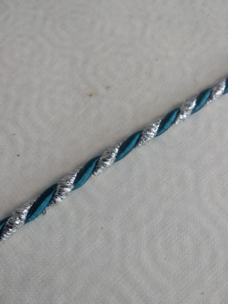 Blue Silver fashion piping trim/5mm thick cord piping trim Etsy