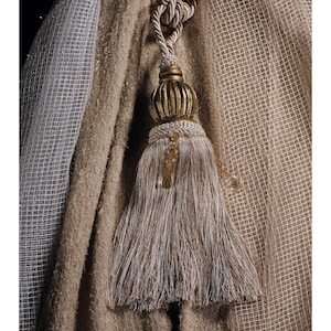4 Colors Antique Wood Knot Carved Tassel Curtain Rope Tiebacks Voile-drapes Holdback
