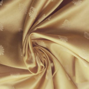 Gold Jacquard  Fabric/Drapery, Curtain, Decor,Costume/Fabric by the meter/Width:280cm-110" wide