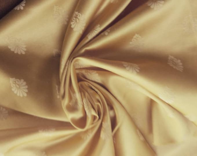 Gold Jacquard  Fabric/Drapery, Curtain, Decor,Costume/Fabric by the meter/Width:280cm-110" wide