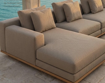Tela de tapicería moderna para exteriores con textura 3D / 140 cm (55") de ancho / 18 vibrantes colores / Se vende por metro