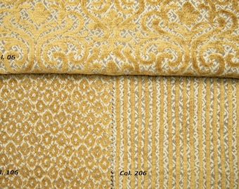 Velvet Gold Classic Chenille Upholstery Fabric|140 cm - 55 inches width upholstery fabric