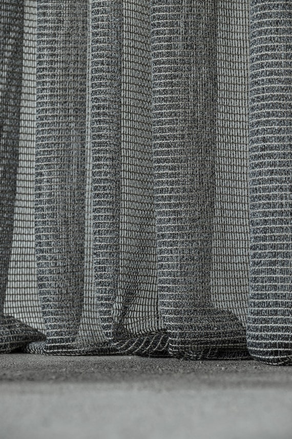 Tessuto per tende tipo antrace a rete/doppia altezza 310 cm 122 pollici -   Italia