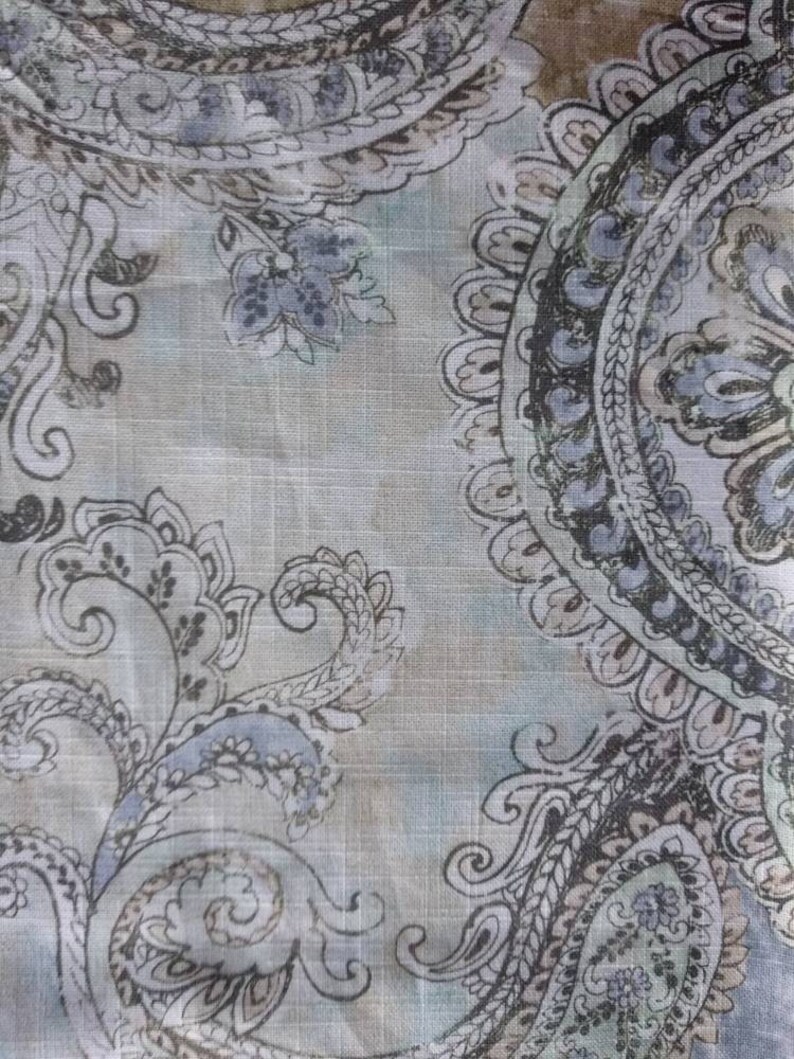 Ethnic Cotton Spanish Upholstery Fabric Double Etsy Australia