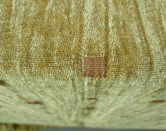 Mustard Yellow Chenille Geometric Upholstery Fabric | 280cm-110inches Double Width Upholstery Fabric