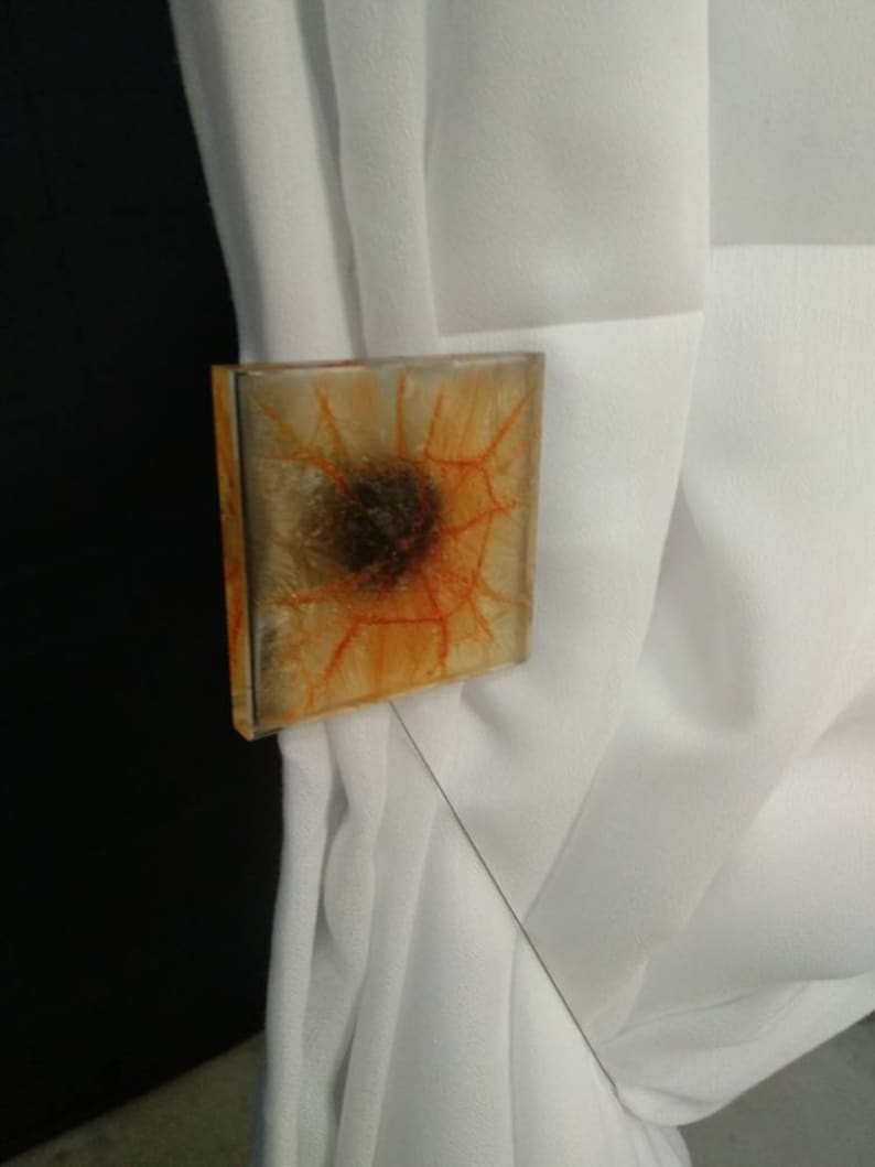 Orange plexiglass Tieback Holdback for Curtains And Etsy