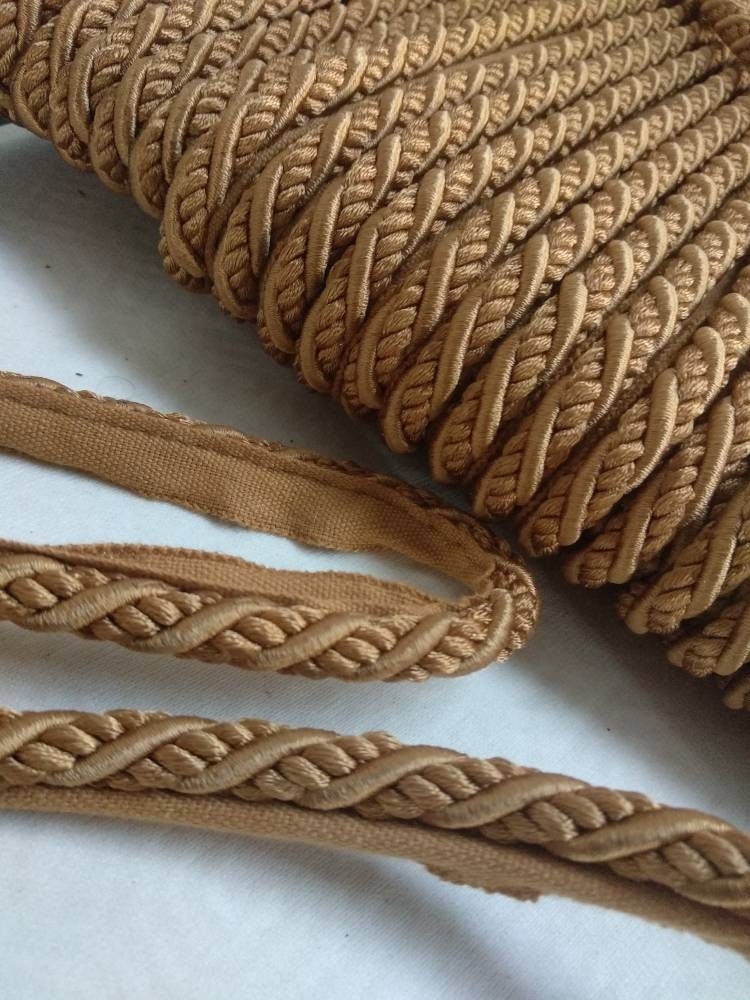 Gold Cord With Lip10mm Flanged Piping Cordupholstery Cord - Etsy