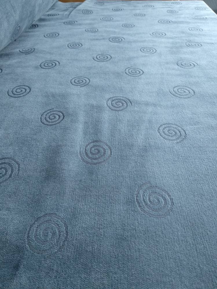 Blue chenille Upholstery FabricDouble Height 280cm/110inches Etsy