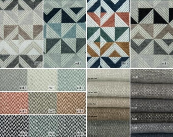 Boho - Ethnic Multicolor Embroidered Upholstery Fabric | 140 cm - 55 inches Width Upholstery Fabric